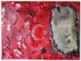 Gemälde Babaturk von kooZal - Acrylbilder und Collagen Mischtechniken